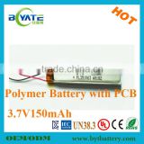 Wholesale 3.7V150mah Samll Size Lipo Battery for MP3/Bluetooth