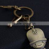 Hot Sale Fashion Custom Metal Cartoon Keychain With Pendant Keyring KC13193 thumbnail-3