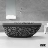 australia hot acrylic solid surface small black bathtub