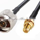 RF Cable Assembly N Male to RP-SMA Female Cable LMR195/RG58 for