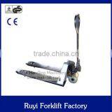 cheap price of stainless steel hand forklift truck