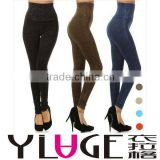 New! HIGH WAISTED Acid MINERAL Washed Elastic PULL ON LEGGINGS Colored Jeggings L1011