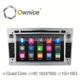 Ownice pure android 4.4 quad core Car GPS navi for Opel Astra Antara Zafira with Bluetooth