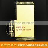 High Quality Gold Rear Cover With Diamonds for Iphone 6s Housing Replacement thumbnail-3