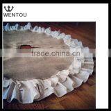 Christmas Double Ruffle Burlap Tree Skirt thumbnail-3