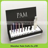 Wooden Mdf Holder Stands Acrylic Lipstick Stand Mdf Wood Cosmetic Display for Beauty Products thumbnail-3