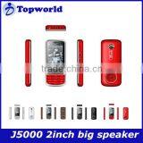 Low End Dual Card Mobile Phone 2.0 Inch TFT Screen J5000 GSM 900/1800MHz HD Digital Camera Dual Sim Card thumbnail-1