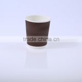Hangzhou Lvyang Eco-friendly logo Ripple wall Paper Cup