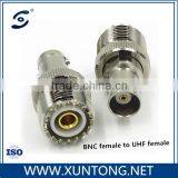 50 Ohm rf Brass Straight Uhf Male to Bnc Female Adapter thumbnail-1