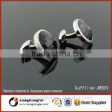 Customized 316L Stainless steel agate cufflink