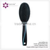 Raffini New Patterned Top selling Plastic with Swirl design Handle Oval Cushion hair brush