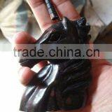 Wholesale Natural Plum Flower Stone Unicorn for Decoration thumbnail-2