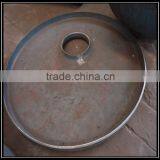Pressed Flat Pipe End Cap With Drilling Hole thumbnail-2