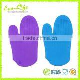 Perfect FDA LFGB 2 Fingered Grilling Oven Silicone Glove BBQ Mitt thumbnail-1