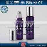10ml Purple Roll-on Bottle With UV Silver Cap,15 ml Purple Roll-on Bottle With Stainless Roller Ball, Purple Roller Bottle thumbnail-2