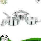 Stainless Steel Classic Induction Cookware Sauce Pan With Lid Gift Box