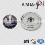 Screw-on Pot Magnets With Cylindrical Borehole thumbnail-1