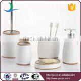 Factory Directly Wholesale Bathroom Accessory Ceramic Fancy Lotion Bottles thumbnail-2