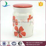 Manufacturer Ceramic Storage Containers With Red Ceramic Lid thumbnail-5
