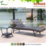 TG15-0270 Outdoor Wicker Lounge Chair Swimming Pool Table and Chair