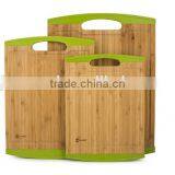 Natural Bamboo Cutting Board With Silicone Edges thumbnail-1