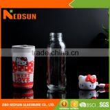 New Glass Clear Water Bottle Adiabatic Sleeve With Cute Kitty Cap thumbnail-1