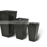 Black And White Sandstone Square Decoration Pot thumbnail-1