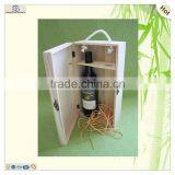 Supply New Design Hot Selling Cheap Burned Red Color 2 Bottle Wine Box thumbnail-4
