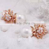 Wholesale Stock Small Order Fashion Women Competitive Pearl Earrings thumbnail-3