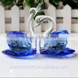 Custom Clear Glass Crystal Swan Figurines Wholesale Crystal Ornament thumbnail-3
