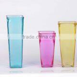 Rectangular Glass Vase With Painting thumbnail-1