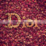 New Product Silk Flower Wall New Design Wall Wedding Decor Artificial Orchid Flower Wall thumbnail-2