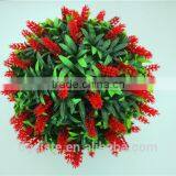 man made craft decoration 30cm Diameter red green grass ball