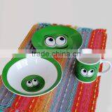 3pcs Ceramic Dinnerware Set With Decal thumbnail-1