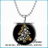 Popular Christmas Gifts Luminous Necklace Christmas Tree Pendant Necklace for Girl thumbnail-2