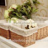 2015 Hot Sell Easy Wicker Basket With Fabric Refined Cheap thumbnail-1