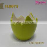 Indoor Egg Shaped Ceramic Flower Pot thumbnail-4