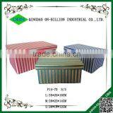 Rectangular Fabric Storage Box With Cover thumbnail-1