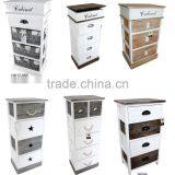 Household Wood Standing Cabinet Wood Shelf Organizer thumbnail-3