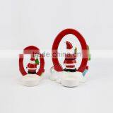 Ceramic Christmas Santa Tealight Candle Holders Bulk Christmas Decorated Candle Holders thumbnail-2