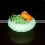 RGB Full Color Changing Led Fruit Dish/PE Plastic Light up Led Fruit Plate With Rechargeable Battery thumbnail-2