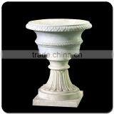 China Cheap Garden Landscaping White Marble Flower Pot thumbnail-3