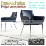 Chic Modern Stainless Steel Leather Show Chair Restaurant Coffee Shop Club Bar Chair Customized Project Furniture Top Supplier thumbnail-1