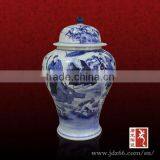 Modern Style Blue and White Ceramic Spice Jars With Lid Made in China thumbnail-1