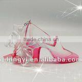 Acrylic Transparency and Red Crystal Shoe Deoration for Valentine's Day thumbnail-2