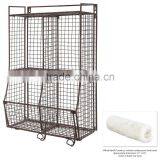 Metal Wire Mesh Storage Basket Shelf Organizer Rack thumbnail-2
