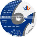 4"(100x2.5x16mm)Flat Resin Renforced Cutting Wheel for Metal;polishing Wheel thumbnail-1
