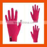 Adult Size Pink Color Touch Screen Smart Gloves thumbnail-2