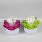 Lotus Shape Round Plastic Toothpick Box thumbnail-4
