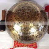 High Quality Special Chakra Carving Himalayan Tibetan Singing Bowl thumbnail-4